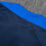 25/26  PSG Royal Blue Half Pull Tracksuit#B2585  (肩蓝、半拉链)