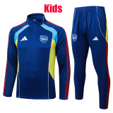 25/26 ARS Royal Blue Retro Kids Half Pull Tracksuit #E25156(童装\半拉链)