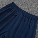 25/26  PSG Royal Blue Half Pull Tracksuit#B2585  (肩蓝、半拉链)