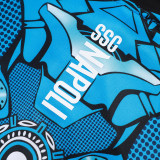 25/26 Napoli Blue Inkjet Half Pull Tracksuit #B2588(半拉链)