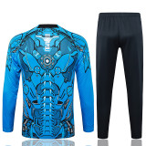 25/26 Napoli Blue Inkjet Kids Half Pull Tracksuit #E25152(童装\半拉链)