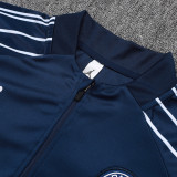 25/26 PSG Jordan Royal Blue Inkjet Kids Half Pull Tracksuit#E25154 (童装\半拉链)