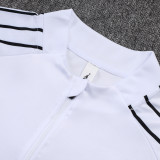 25/26 PSG Jordan White Kids Half Pull Tracksuit #E25133 (童装\半拉链)