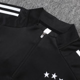 25/26 Germany Black Half Pull Tracksuit #B2586 (四星\半拉链)