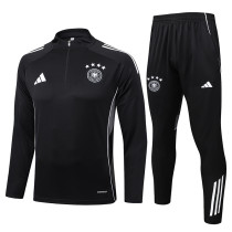 25/26 Germany Black Half Pull Tracksuit #B2586 (四星\半拉链)