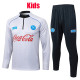 25/26 Napoli Light Gray Inkjet Kids Half Pull Tracksuit #E25160(童装\半拉链)