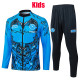 25/26 Napoli Blue Inkjet Kids Jacket Tracksuit#E25158童装