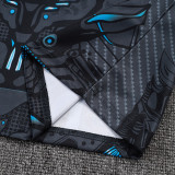25/26 Napoli Dark Gray Inkjet Half Pull Tracksuit #B2589(半拉链)