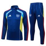 25/26 ARS Royal Blue Retro Half Pull Tracksuit #B2592(半拉链)
