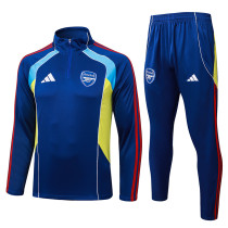 25/26 ARS Royal Blue Retro Half Pull Tracksuit #B2592(半拉链)
