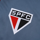 25/26 Sao Paulo Red &Grey Half Pull Tracksuit#B2575 (半拉链)