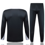 25/26 CHE Dark Grey Kids Half Pull Tracksuit #E25135 (童装、半拉链)