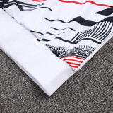 25/26 Sao Paulo FC White Inkjet Jacket Tracksuit#A2574 (半拉链)