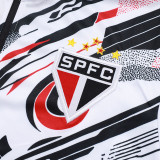 25/26 Sao Paulo FC White Inkjet Jacket Tracksuit#A2574 (半拉链)