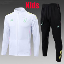 25/26 JUV White Kids Jacket Tracksuit #E25118童装