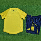 25/26  AL-Nassr Home Player Version Kids Soccer Jersey球员