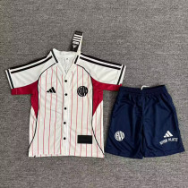25/26 River Plate White Casusl Edition Kids Baseball jersey