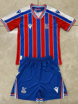25/26 Crystal Palace Home Kids Soccer Jersey