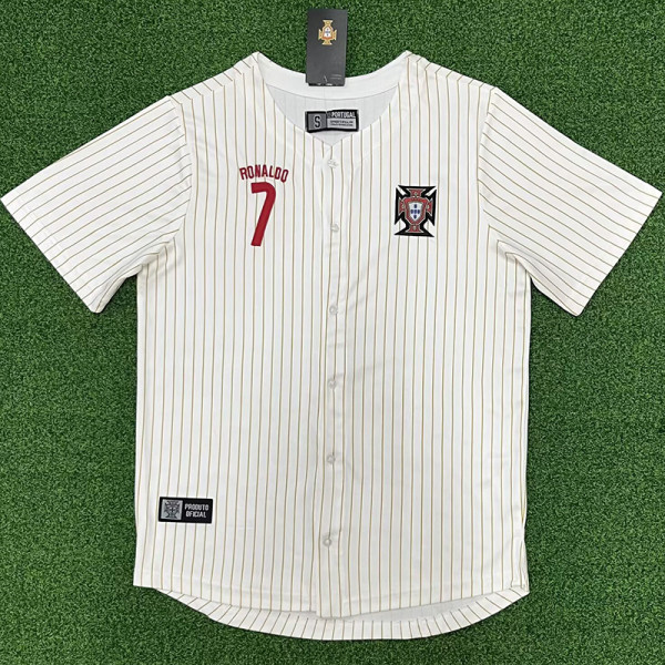 25/26 Portugal White Baseball jersey(Number 7号）