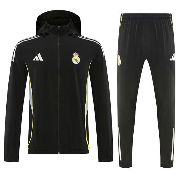 25/26 RMA Black Hooded Jacket Tracksuit