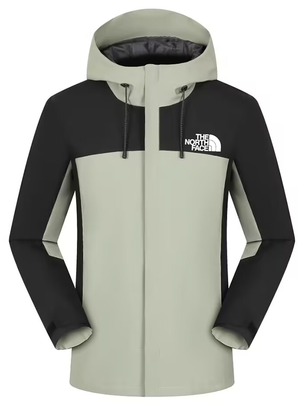 25/26 New THE NORTH FACE  Black&Light Green Hooded Waterproof assault suit#85