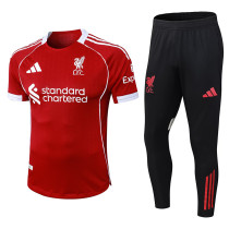 25/26 LIV Home  Player Version Soccer Jersey&Black pants
