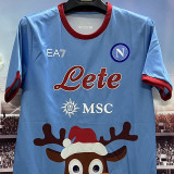 25/26 Napoli Christmas Edition Blue Special Edition Fans Soccer Jersey