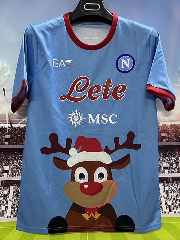 25/26 Napoli Christmas Edition Blue Special Edition Fans Soccer Jersey
