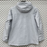 25/26 DESCENTE Grey Thickened Assault  Hooded Windbreaker #H003