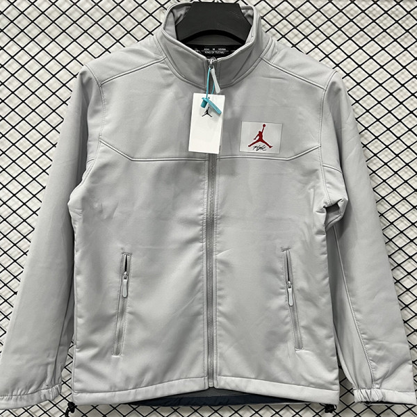 25/26 RK907JD Grey Thickened Assault Stand Collar Windbreaker (立领加厚冲锋衣）