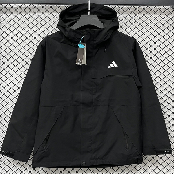 25/26ＡＤ Black Thickened Assault  Hooded Windbreaker #H004