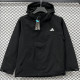 25/26ＡＤ Black Thickened Assault  Hooded Windbreaker #H004