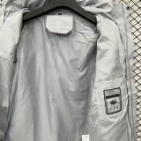 25/26ＡＤ Grey Thickened Assault  Hooded Windbreaker #H004