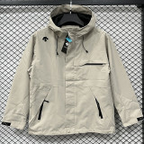 25/26 DESCENTE Khaki  Thickened Assault  Hooded Windbreaker #H003