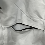 25/26 DESCENTE Grey Thickened Assault  Hooded Windbreaker #H003