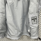 25/26 DESCENTE Grey Thickened Assault  Hooded Windbreaker #H003