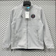 25/26 PSG Grey Thickened Assault Stand Collar Windbreaker (RK901立领加厚冲锋衣）