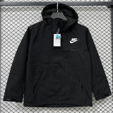 25/26 NK Black Thickened Assault  Hooded Windbreaker #H001