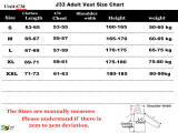 25/26 BAR NK Black Add Cotton  Adult Vest#J3305