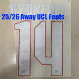 25/26 ARS Home Kids Long Sleeve Soccer Jersey长袖