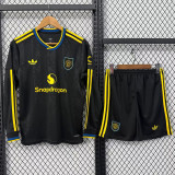 25/26 Man Utd Third Kids Long Sleeve Soccer Jersey