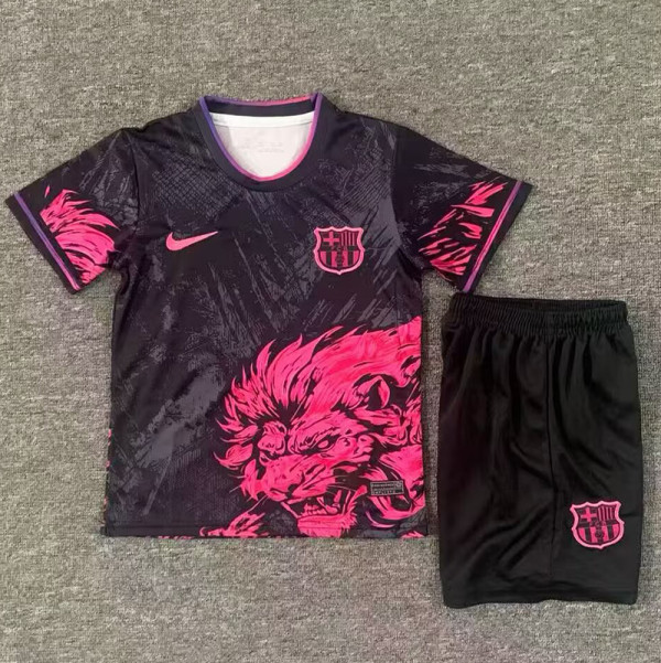 25/26 BAR Lion's HeadSpecial Edition Black Kids Soccer Jersey
