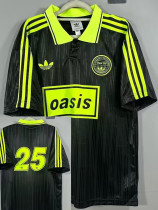 25/26 Live'25 OASIS Black&Green With No25 Tour Soccer Jersey#带25号