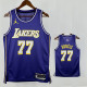 25/26 LAKERS DONCIC #77 Purple Flying Man Top Quality Hot Pressing NBA Jersey(圆领）