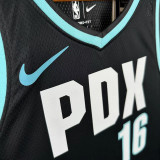 25/26 Trail Blazers YANG #16 Black City Edition Top Quality Hot Pressing NBA Jersey