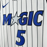 25/26 Magic BANCHERO #5 White Home Top Quality Hot Pressing NBA Jersey