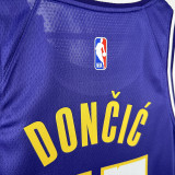 25/26 LAKERS DONCIC #77 Purple Flying Man Top Quality Hot Pressing NBA Jersey(圆领）