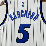 25/26 Magic BANCHERO #5 White Home Top Quality Hot Pressing NBA Jersey