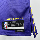 25/26 LAKERS JAMES #23 Purple Flying Man Top Quality Hot Pressing NBA Jersey(圆领）
