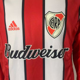 2003/2004 River Plate Home  Long Sleeve(Ｔwo layers)Retro Soccer Jersey两层球衣
